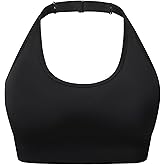 MsAnya Bralette for Women Removable Padded Sports Strappy Bra Yoga Seamless V Neck Triangle Wireless Longline