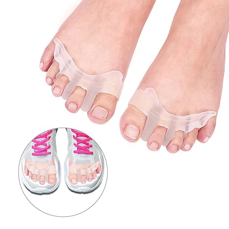Doact Gel-Zehen-Separator-Zehenspacer Zehe-Stretcher für Männer und Frauen tragen in den Schuhen, Bunion Relief Toe Richtmasc