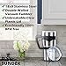 Stainless Steel Travel Tumbler Cup- -30 oz Double Wall Vacuum Insulated Drinking Thermal Mug with Anti-Splash Lid- Keeps Your Beverage Hot or Cold -fit handle. BPA Free.