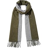 SKNSOFT Lambs Wool Winter Scarf for Men Double-sided Women Wraps Fashion Cold Weather Scarves