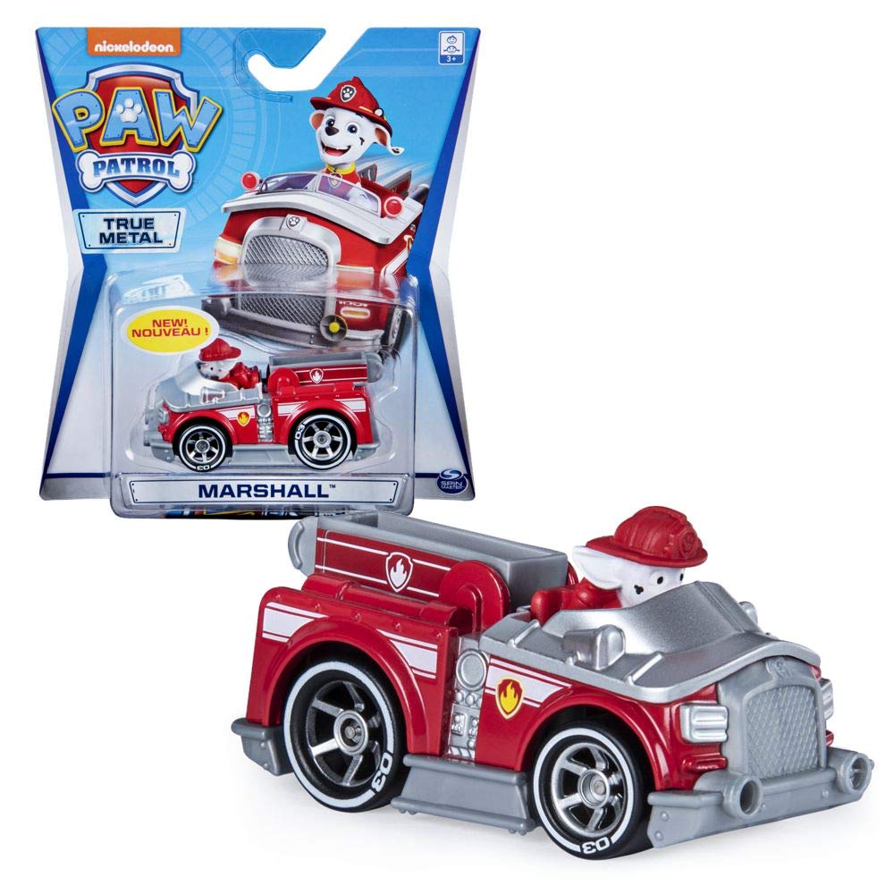 Paw Patrol Mini Vehicles True Metal 1:55 | Die-Cast Classic Series, Figure:Marshall