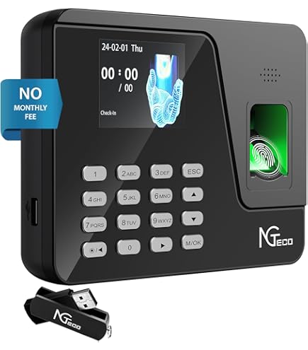 Best Time Clock Software FINGERPRINT Scanner Time Attendance Recorder ...