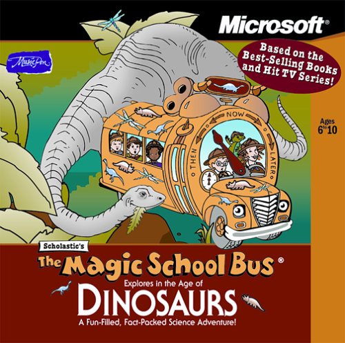 Microsoft Scholastic's The Magic School Bus Explores in the Age of Dinosaurs (Jewel Case) Ages 6-10 [Old Version]