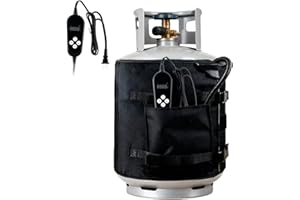 Portable Propane Tank Heater Blanket, Gas LP Cylinder Heater with Thermostat Temperature Adjustment Fit for 5, 10, 20, 30, 40