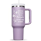 Birthday Gifts for Women Friendship, 40 OZ Tumbler Christmas Inspirational Gift for Women Unique Thank You Gifts for Mom Friend Sister Coworker Employee Nurse Teacher Awesome Gift, Insulated Cup