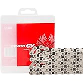 SRAM GX Eagle 12-Speed Chain 126 Links with PowerLock, Silver/Gray, Solid Pin