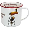 Guinness Enamel White Toucan Mug | Official Merchandise