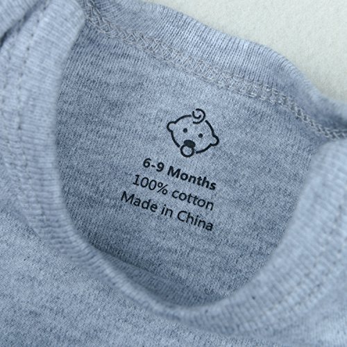 ROMPERINBOX Infant Solid Baby Football Sport Jersey Bodysuits 3 Pack 0-24 Months (18-24 Months, Sports Black Red Grey Short Sleeve 3 Pack)