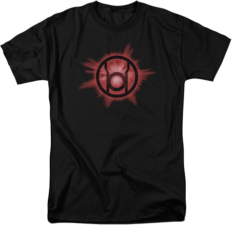 Green Lantern Red Glow t-Shirt in Cotone Nero per Adulti da Uomo da