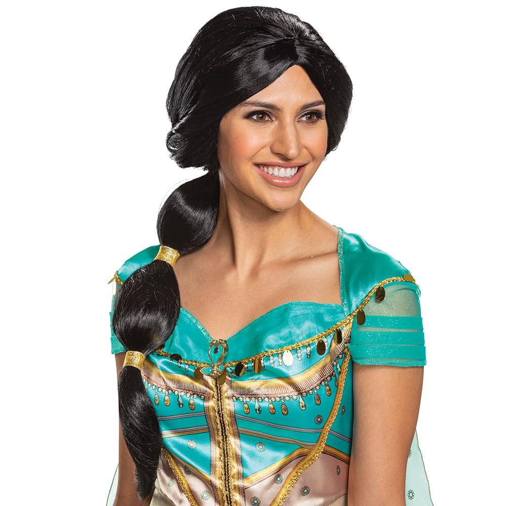 Photo 1 of Disguise womens Disguise Disney Aladdin Jasmine Adult Womens' Costume Wig, black, One Size Adult US