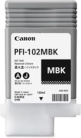 Canon PFI-102 MBK Ink Tank Pigmented Matte Black for IPF600 Printers view 2