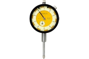 Asimeto 7402261 1" 0-100 AGD2 Dial Indicator| Stem Diameter: 3/8", Range Per Revolution: 0.1", Dial Graduation: 0.001", Dial 