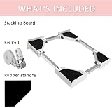 NIUXX Universal Stacking Kit for Washer & Dryer 46-66 cm Adjustable Frame view 4