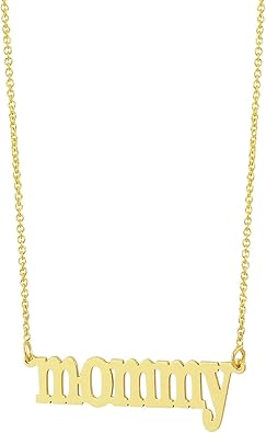 10k gold mom necklace