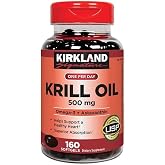 Kirkland Signature Krill Oil 500 Milligram 160 Softgels