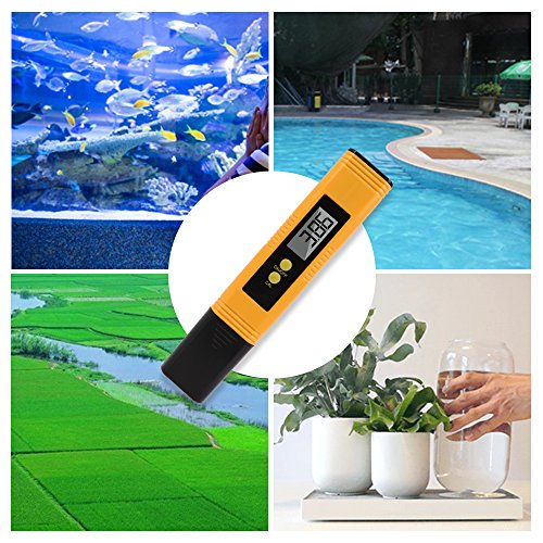 Digital PH Meter, 0.01 Resolution Pocket Size Water Quality Tester with ATC 0-26 pH Measurement Range for Household Drinking Water, Aquarium, Swimming Pools, Hydroponics - Thumbnail 5