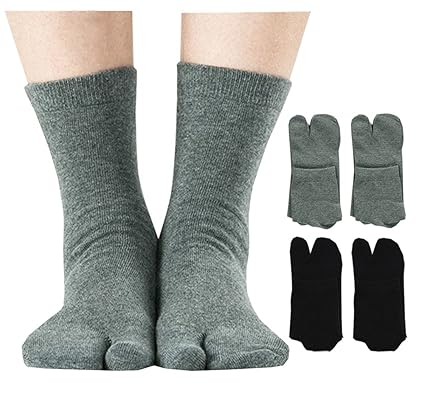 Amazon メンズ ビーチサンダル用ソックス 足袋 親指あり 下駄風 吸湿