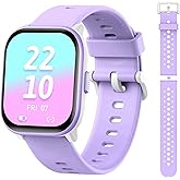 meoonley Kids Watch for Girls Boys with IP68 Waterproof, Girls Watch with 19 Sports Modes, Sleep Tracking, Pedometer, Stopwatch, Kids Activity Tracker, Birthday Gifts for Girls Age 6-15 Years Old