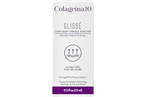 Instant wrinkle, lines and eye puffiness reducer gel, Glisse by Colageina 10, non invasive temporal lifting skin in seconds w