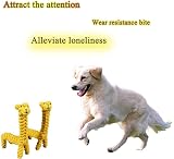 MEKEET Giraffe Dog Chew Rope Toy for Small Medium Dogs Teething Ball view 4