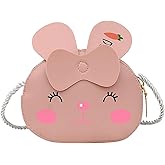 LOHGOU Small Crossbody Purse for Girls, Cute Cartoon Crossbody Bag Kids Girls Coin Purse Handbag Wallet