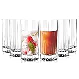 LEMONSODA Premium Crystal Cut Highball Glasses