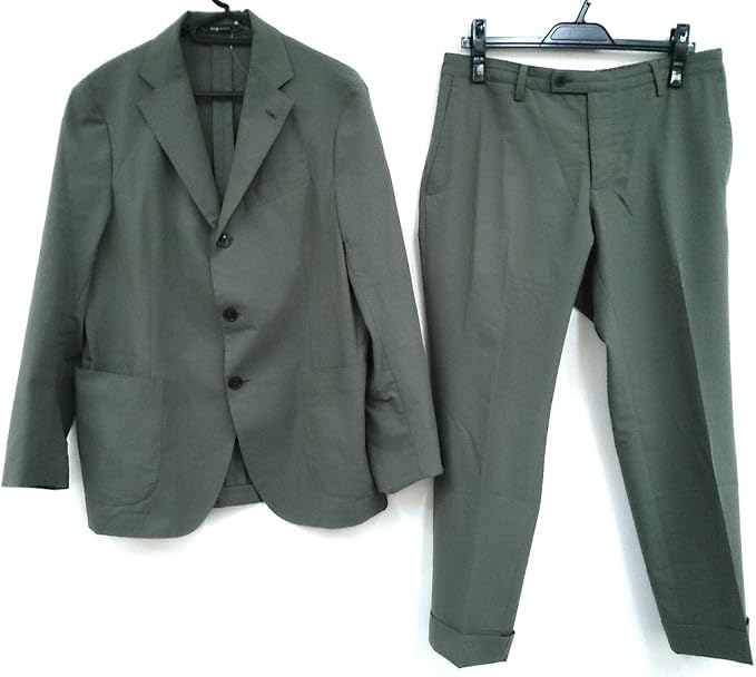 Amazon Co Jp ラルディーニ Lardini メンズスーツ メンズ カーキ 中古 服 ファッション小物