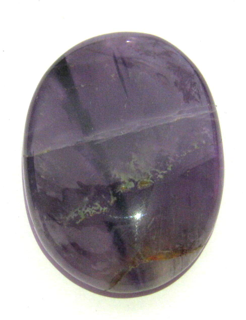 Beautiful Amethyst Worry Thumb Stone Crystal Healing Reiki Feng Shui Gift Positive Energy Chakra Wellness Peace