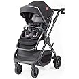 Diono Quantum2 3-in-1 Multi-Mode Stroller for Baby, Infant, Toddler Stroller, Car Seat Compatible, Adaptors Included, Compact Fold, XL Storage Basket, Black Cube