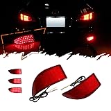 TurningMax 2pcs Red Lens 33-SMD LED Bumper