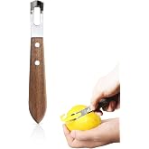 Channel Knife for Cocktails, Lemon Twist Tool and Citrus Peeler, Orange Peeler for Old Fashioned, Stainless Steel Bar Peeler 
