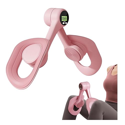 Pelvic Floor Trainer for Women, Inner Thigh Muscle Master Exercise Devices with Counter, 360° Rotating Pelvic Floor Exerciser Leg Strengthener Workout Pumpkin Lamp (C) (A)