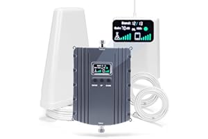Cell Phone Signal Booster for Home& Office with Band 66/2/4/5/12/17/13/25 for All Canadian Carriers | Up to 5500 Sq Ft | Boos