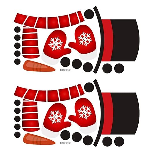 Yardwe 2 Piezas de imanes de refrigerador de Navidad Pegatinas de ...