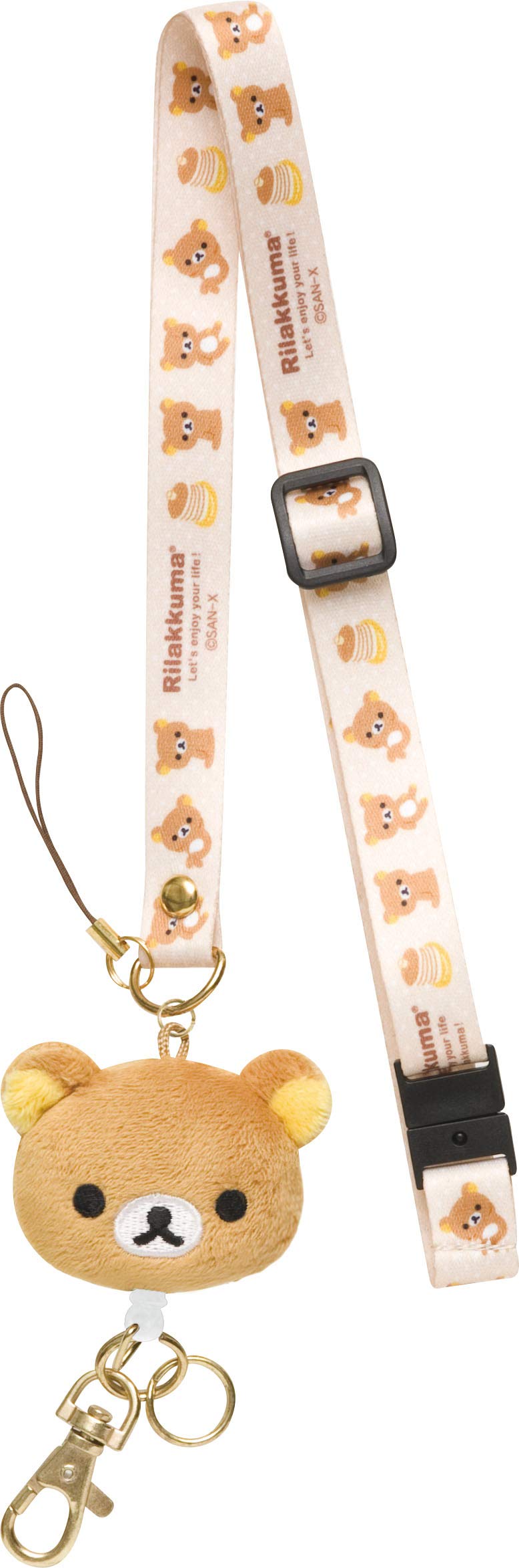 San-x Rilakkuma Neck Strap Keychain by San-X
