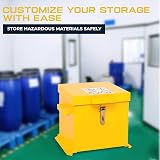 Horison Industries COSHH Cabinet Fire Proof Flammable Storage 430x415x365mm view 3