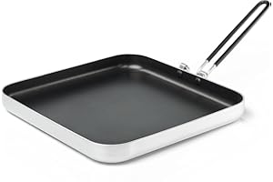 GSI Outdoors Bugaboo Frypan I Non-Stick Square Pan for Car Camping, Backpacking, and Home