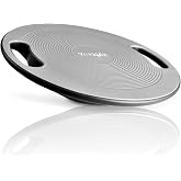 Yes4All Wobble Balance Board, Plastic Stability Trainer with Handles for Standing Desk, Core Training &amp; Home Gym Workout