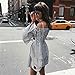 Women Dress,IEason Womens Holiday Off Shoulder StripeParty Ladies Casual Dress Long Sleeve Dress (2XL, Black)