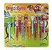 Inkology Bug Eye Pens, 6.25 x 1.5 x 1.5 Inches Each, 12 Pack, Assorted Colors, 171-3