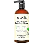 PURA D'OR Deep Moisturizing Biotin Conditioner for Dry, Damaged Hair, 16oz | Smooths Frizz, Softens, Detangles, Helps Reduce Breakage, Argan Oil, Pumpkin Seed, Aloe Vera Based, Sulfate-Free, Color-Safe