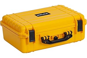 MEIJIA All Weather Portable Waterproof Hard Case,Camera Case with Customizable Fit Foam, Perfectly Protection of Camera, Dron