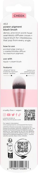 REAL Power Pigment Blush Brush - Domed Precision Head, Synthetic view 9
