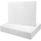 12 PCS Rectangle Cake Boards 1/4 Inch Half Sheet Cake Drum Rectangle Cake Drum White Grease Proof Half Sheet Cake Board for Baking Cake Desserts Pizza Pastry Party Decorate (10x14inch)