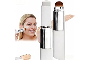 Cover Cream Stick White Korean Foundation Stick, Korean Color-Changing Foundation Stick,Full To Medium Coverage Base Makeup, 