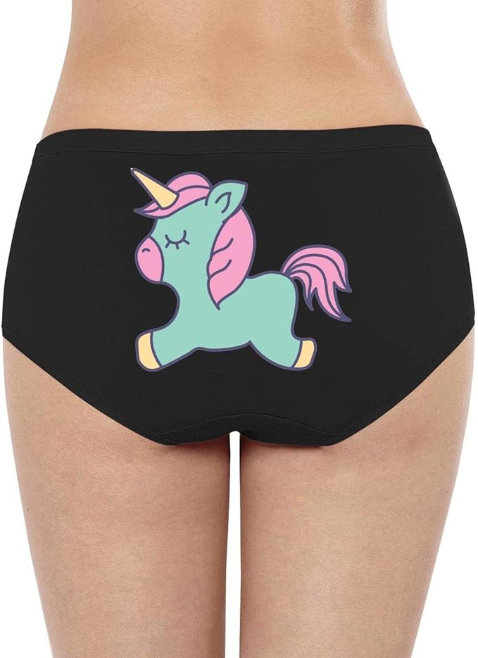 Sexy Cute Fantasy Unicorn icon Animal Seamless Underwear Panty Women at