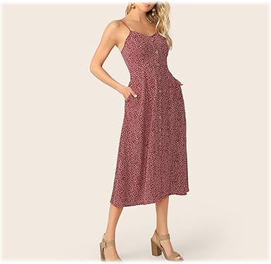 button up slip dress