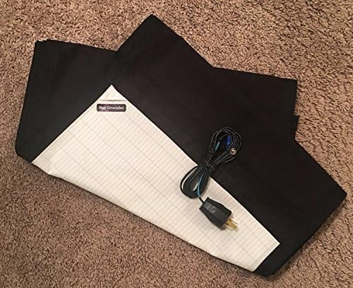 King Size Cotton &amp; Silver Grounding Body Sheet (Black) - All Natural Conductive Fabric - Re-establish your connection with the earth!