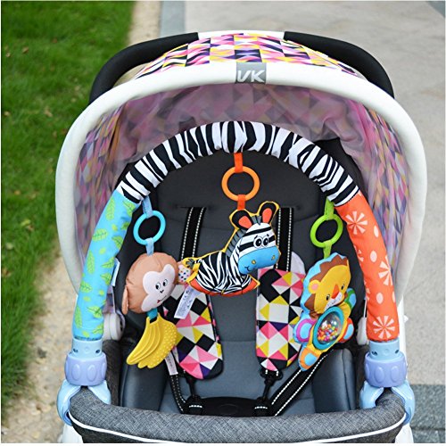 5 Stroller+Accessory+Animmal+Activity+Teethers