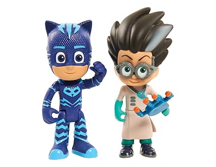 Just Play PJ Masks 2Pk Light Up Figures Catboy Vs. Romeo Toy Figure